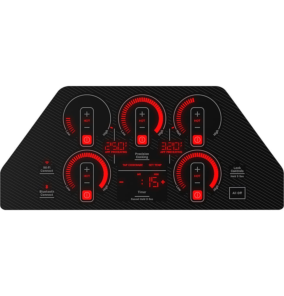 GE Profile - ENERGY STAR 36" Built-In Electric Induction Cooktop - Black