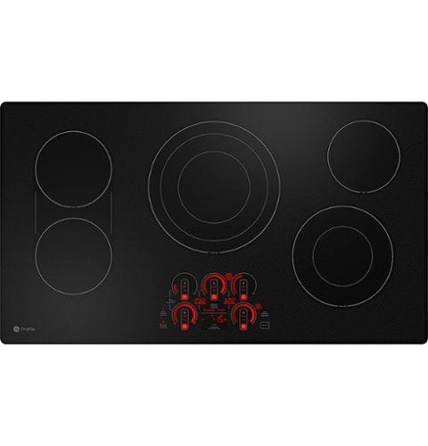 GE Profile - 36" Electric Built In Cooktop - Black