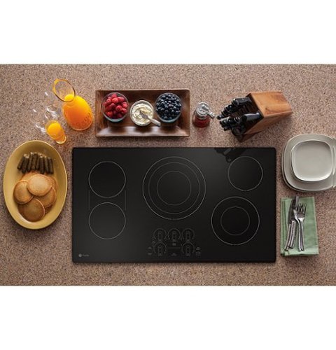 GE Profile - 36" Electric Built In Cooktop - Black
