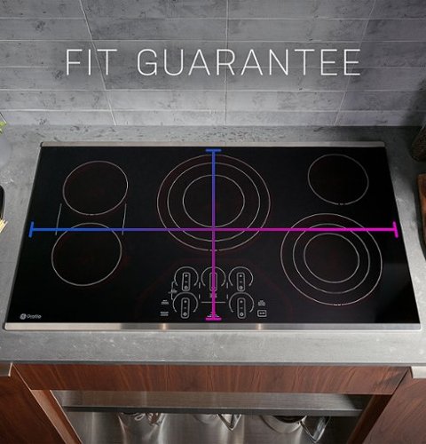 GE Profile - 36" Electric Built In Cooktop - Black
