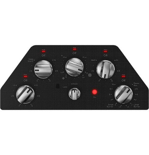 GE - 36" Electric Built In Cooktop - Stainless Steel on Black