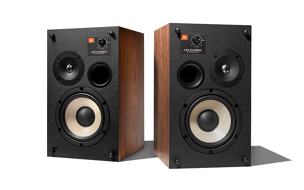 JBL - L52 Classic 5-1/4" Passive 2-Way Bookshelf Speaker (Pair) - Orange Grille