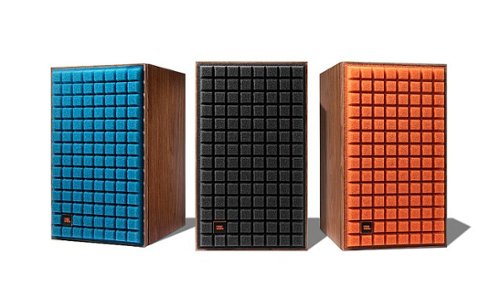 JBL - L52 Classic 5-1/4" Passive 2-Way Bookshelf Speaker (Pair) - Orange Grille