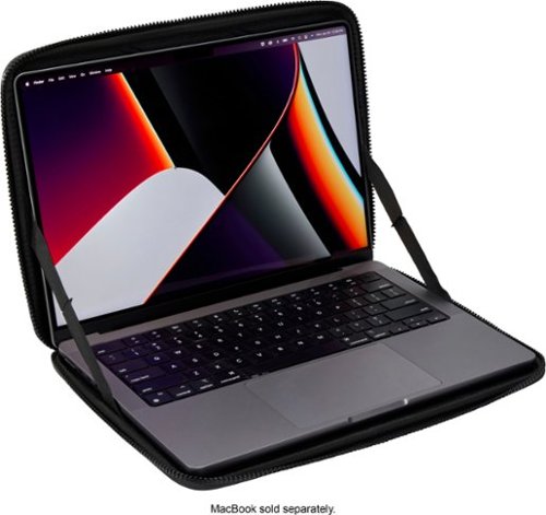 Thule - Gauntlet Laptop Sleeve Laptop Case for 14” Apple MacBook Pro, 13” Apple MacBook Pro, Air, PCs, Laptops & Chromebooks - Black