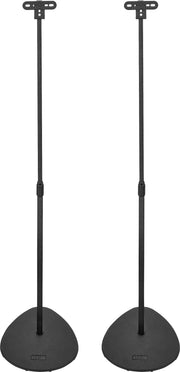 Insignia™ - 28 – 38" Adjustable Height Speaker Stands for Satellite Speakers - Black