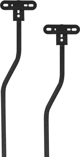 Insignia™ - 28 – 38" Adjustable Height Speaker Stands for Satellite Speakers - Black