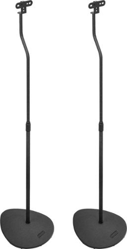 Insignia™ - 28 – 38" Adjustable Height Speaker Stands for Satellite Speakers - Black