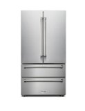 Thor Kitchen - 36 in. Wide 22.5 Cu. Ft. Professional French Door Counter Depth Refrigerator with Ice Maker - Stainless Steel
