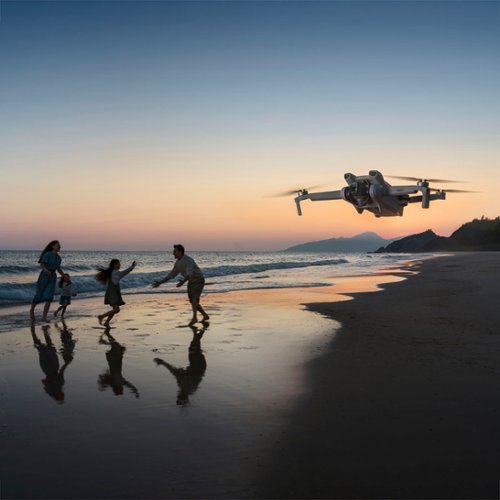 DJI - Geek Squad Certified Refurbished Mini 3 Fly More Combo Drone with Remote Controller with a Screen - Gray