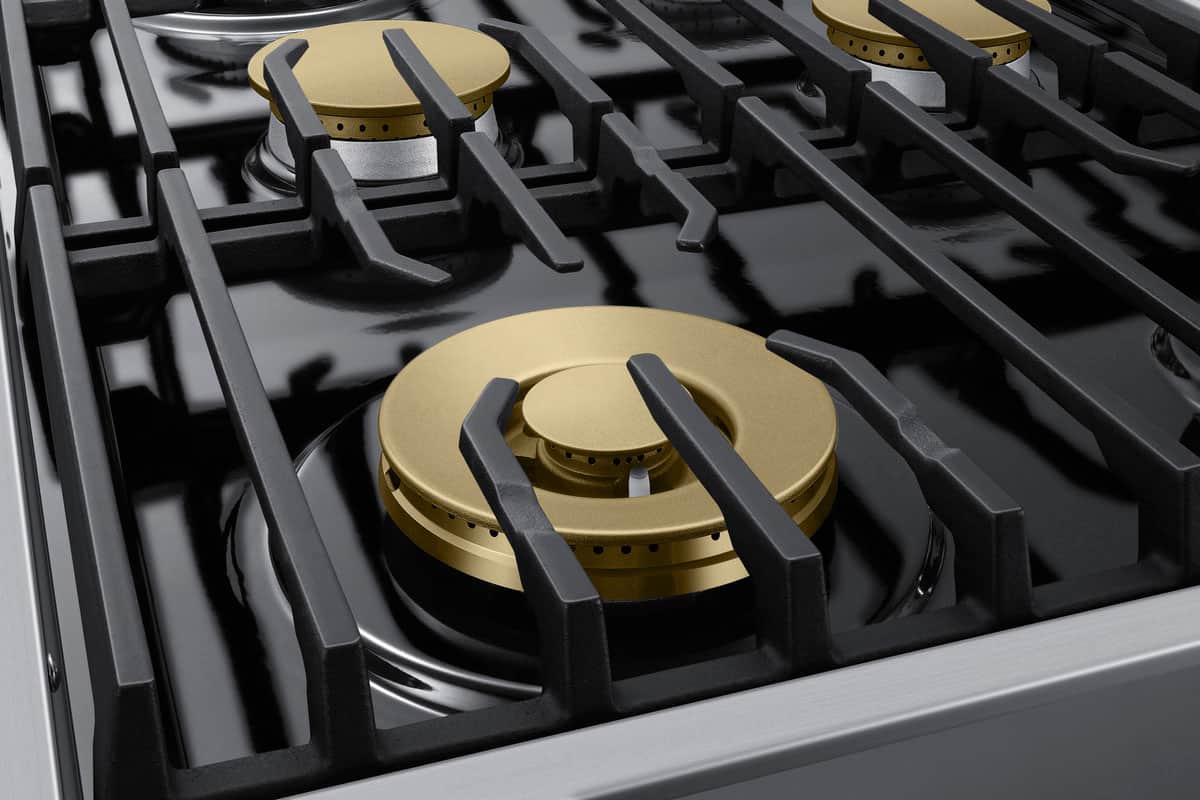 Dacor - 36 in. Wide 6 Burner Built-In Gas Rangetop - Silver Stainless Steel