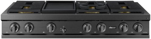 Dacor - 48 in. Wide 6 Burner Built-In Gas Rangetop withGriddle - Graphite Steel