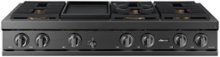 Dacor - 48 in. Wide 6 Burner Built-In Gas Rangetop withGriddle - Graphite Steel