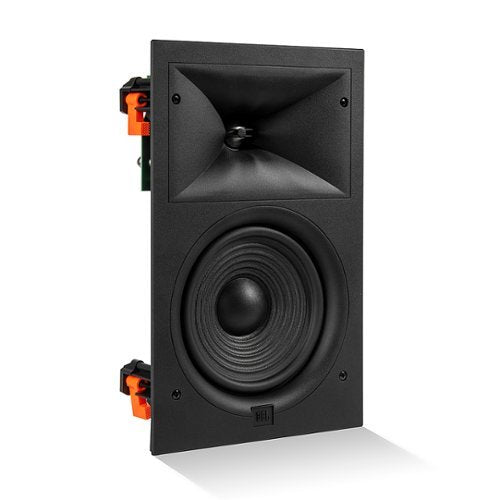 JBL - Stage In-Wall Loudspeaker With 1" Aluminum Dome Tweeter and 6.5" Polycellulose Cone Woofer - Black