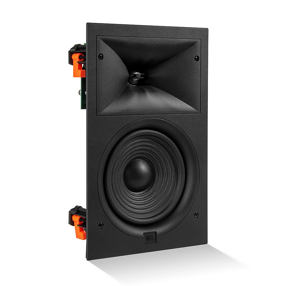 JBL - Stage In-Wall Loudspeaker With 1" Aluminum Dome Tweeter and 6.5" Polycellulose Cone Woofer - Black