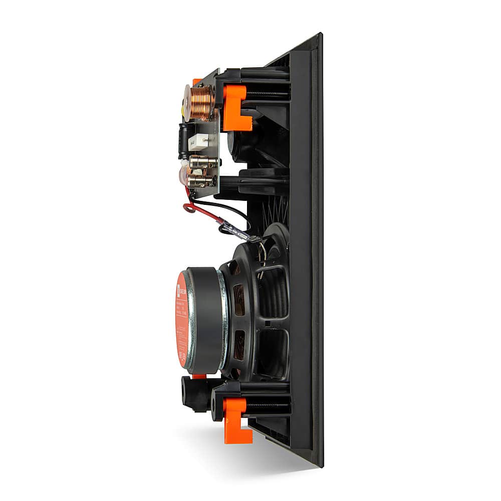 JBL - Stage In-Wall Loudspeaker With 1" Aluminum Dome Tweeter and 6.5" Polycellulose Cone Woofer - Black