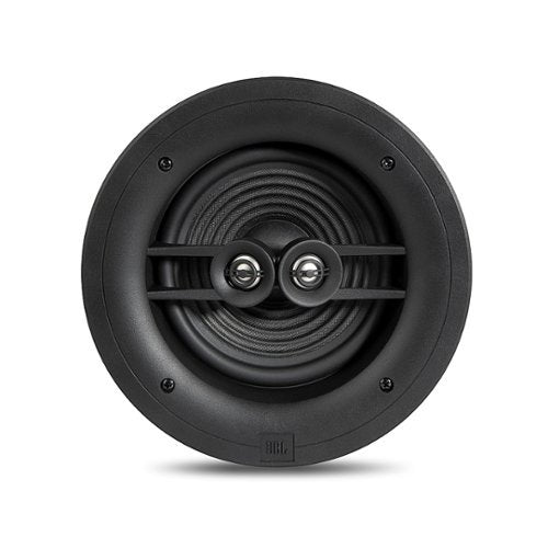 JBL - Stage In-Ceiling Loudspeaker With Dual 3/4" Aluminum Dome Tweeters and 6.5" Polycellulose Cone Woofer - Black