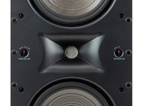 JBL - Studio 6 Dual-6.5" 2-Way In-Wall Speaker with Compression Tweeter - Black