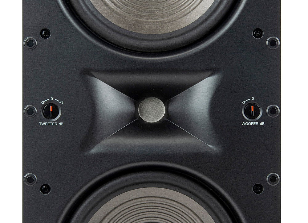 JBL - Studio 6 Dual-6.5" 2-Way In-Wall Speaker with Compression Tweeter - Black