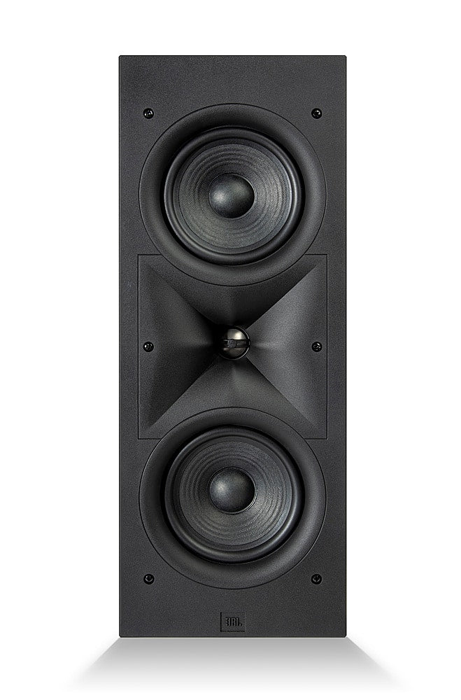 JBL - Stage In-Wall Loudspeaker With 1" Aluminum Dome Tweeter and Dual 5.25" Polycellulose Cone Woofers - Black