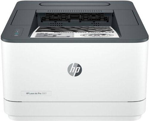 HP - LaserJet Pro 3001dw Wireless Black-and-White Laser Printer - White