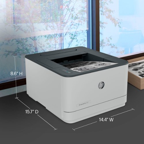 HP - LaserJet Pro 3001dw Wireless Black-and-White Laser Printer - White