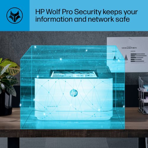 HP - LaserJet Pro 3001dw Wireless Black-and-White Laser Printer - White