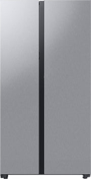 Samsung - 36 in. Wide BESPOKE Side-by-Side Smart Refrigerator with Beverage Center - Stainless Steel