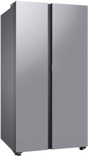 Samsung - 36 in. Wide BESPOKE Side-by-Side Smart Refrigerator with Beverage Center - Stainless Steel