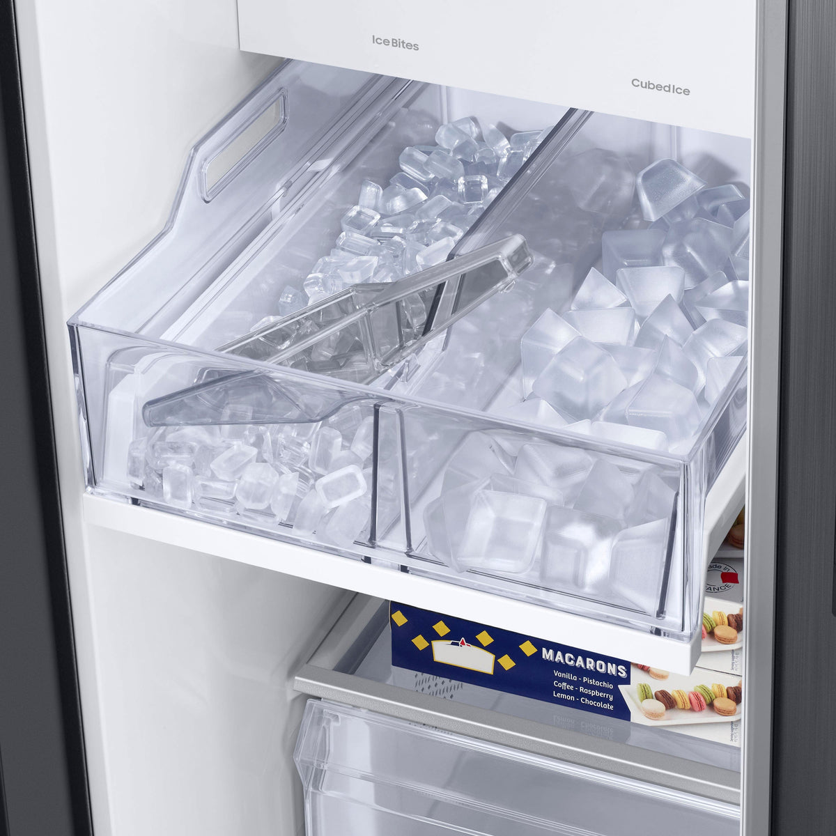 Samsung - 36 in. Wide BESPOKE Side-by-Side Smart Refrigerator with Beverage Center - Stainless Steel