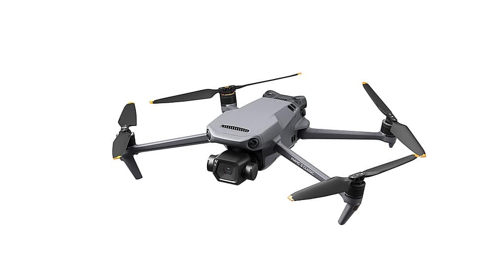 DJI - Geek Squad Certified Refurbished Mavic 3 Classic and Remote Controller with Built-in Screen - Gray