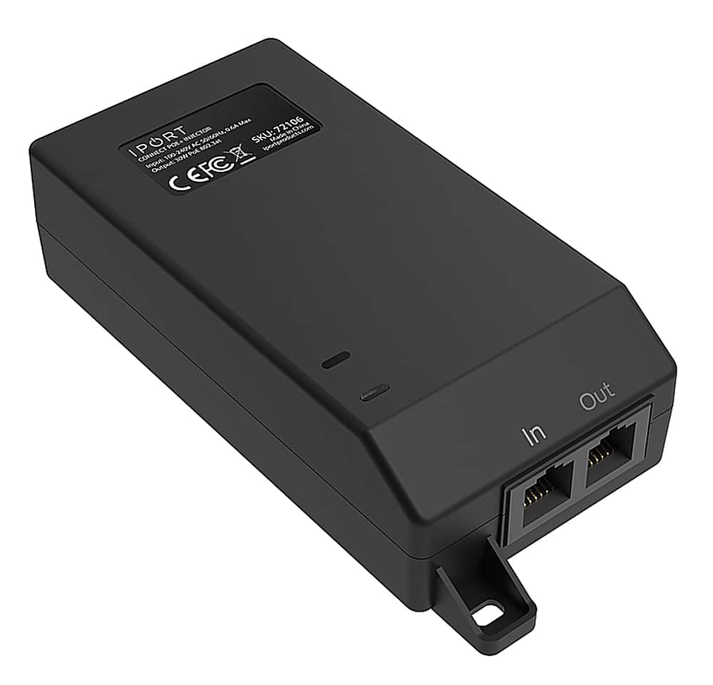 iPort - CONNECT - POE+ INJECTOR (Each) - Black