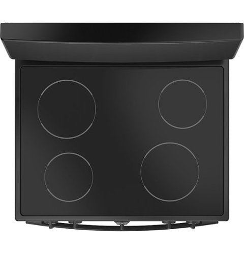 GE - 30 in. Wide 4 Elements 5.0 Cu. Ft. Freestanding Electric Radiant Smooth Cooktop Range - Black