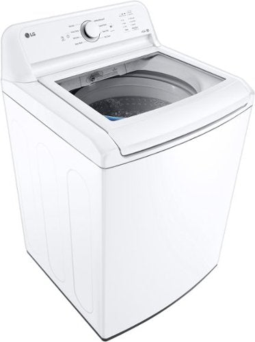 LG - 4.1 Cu. Ft. High-Efficiency Top Load Washer with TurboDrum Technology - White