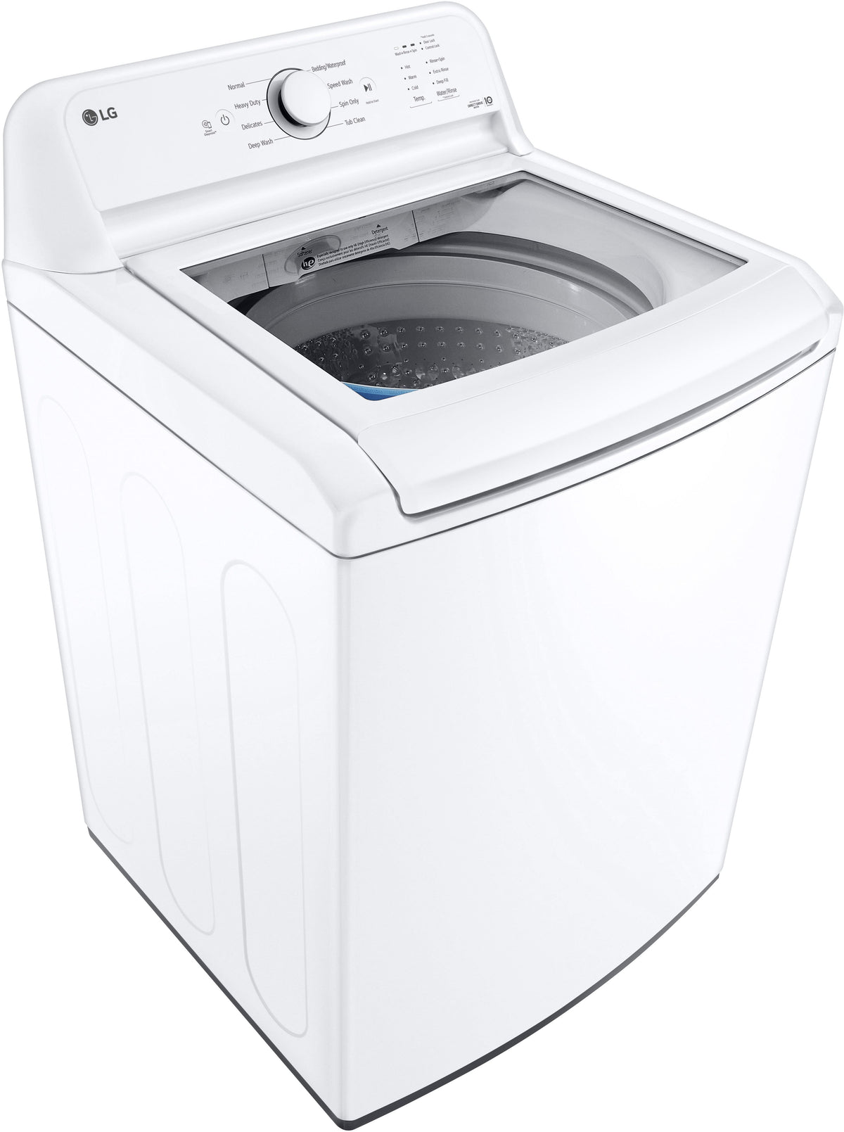 LG - 4.1 Cu. Ft. High-Efficiency Top Load Washer with TurboDrum Technology - White