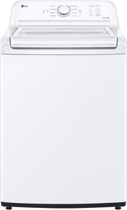 LG - 4.1 Cu. Ft. High-Efficiency Top Load Washer with TurboDrum Technology - White