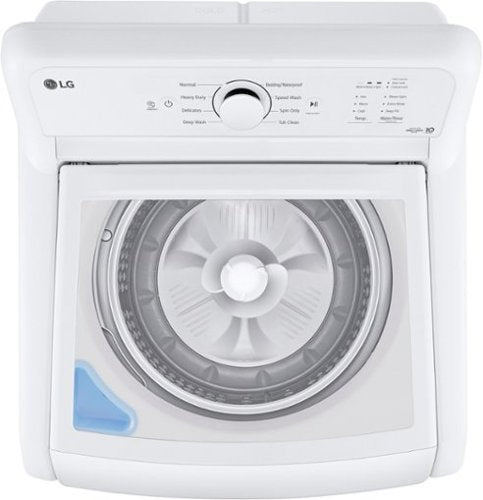LG - 4.1 Cu. Ft. High-Efficiency Top Load Washer with TurboDrum Technology - White