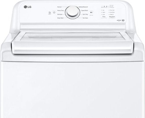 LG - 4.1 Cu. Ft. High-Efficiency Top Load Washer with TurboDrum Technology - White