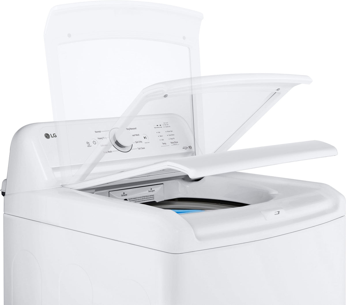 LG - 4.1 Cu. Ft. High-Efficiency Top Load Washer with TurboDrum Technology - White