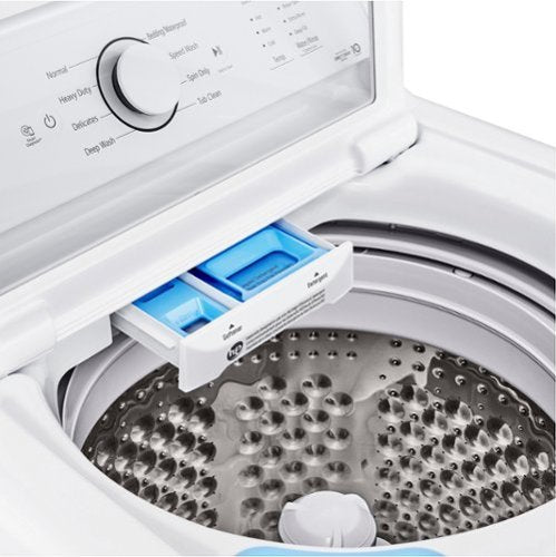 LG - 4.1 Cu. Ft. High-Efficiency Top Load Washer with TurboDrum Technology - White