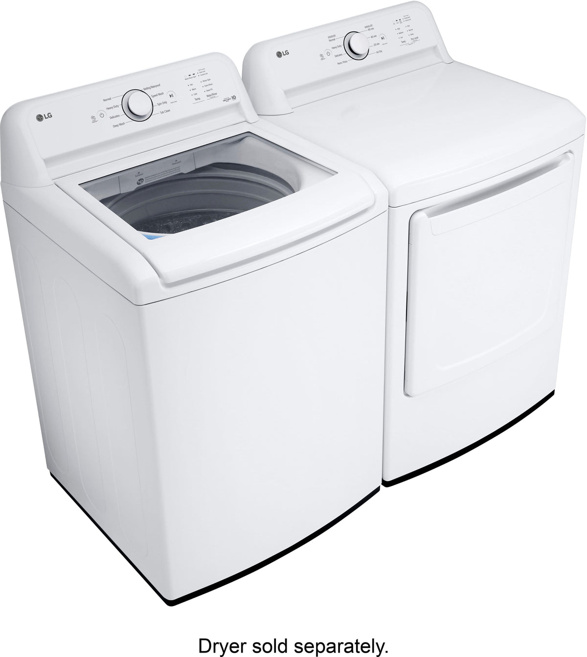 LG - 4.1 Cu. Ft. High-Efficiency Top Load Washer with TurboDrum Technology - White