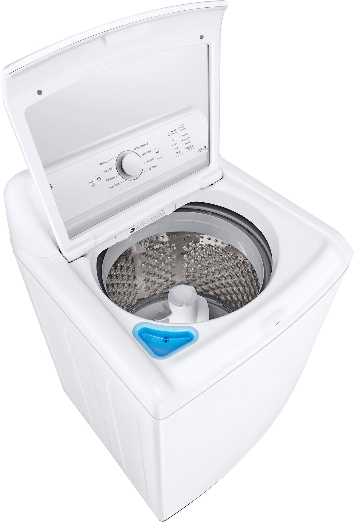 LG - 4.1 Cu. Ft. High-Efficiency Top Load Washer with TurboDrum Technology - White