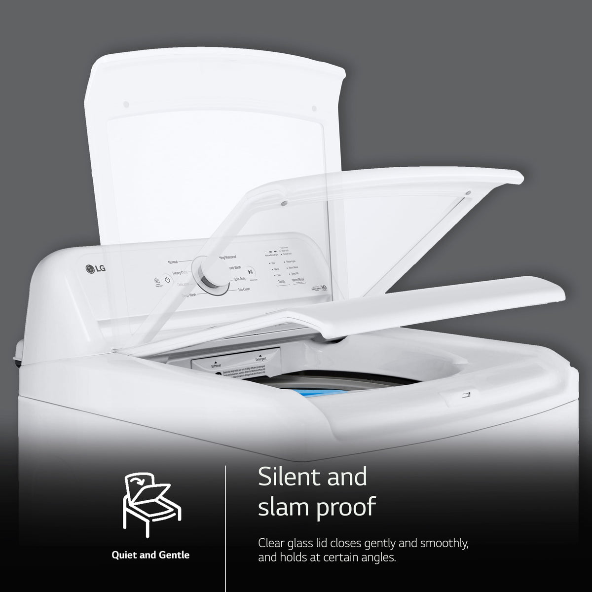 LG - 4.1 Cu. Ft. High-Efficiency Top Load Washer with TurboDrum Technology - White