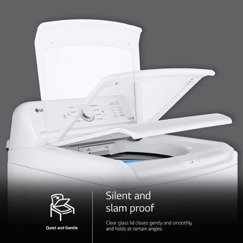 LG - 4.1 Cu. Ft. High-Efficiency Top Load Washer with TurboDrum Technology - White