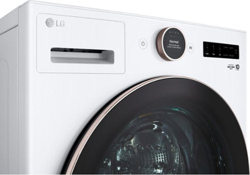 LG - 5.0 Cu. Ft. High-Efficiency Stackable Smart Front Load Washer with Steam and TurboWash 360 - White