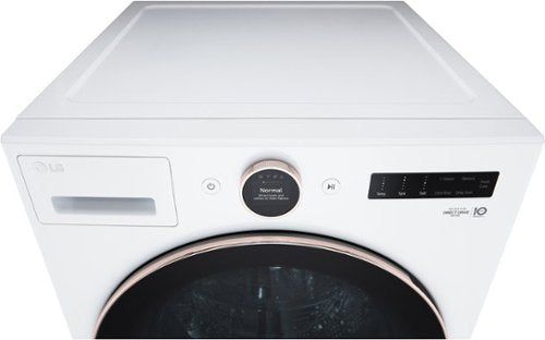 LG - 5.0 Cu. Ft. High-Efficiency Stackable Smart Front Load Washer with Steam and TurboWash 360 - White