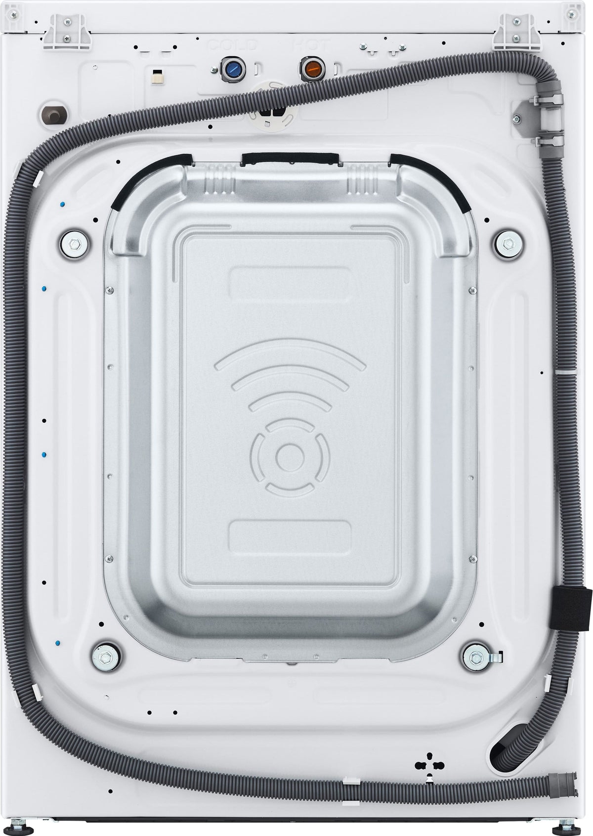 LG - 5.0 Cu. Ft. High-Efficiency Stackable Smart Front Load Washer with Steam and TurboWash 360 - White
