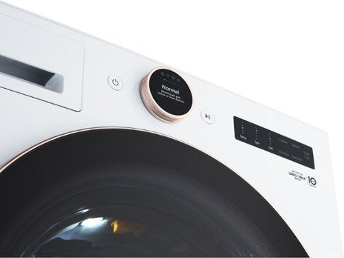 LG - 5.0 Cu. Ft. High-Efficiency Stackable Smart Front Load Washer with Steam and TurboWash 360 - White