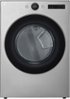 LG - 7.4 Cu. Ft. Stackable Smart Electric Dryer with Steam and Sensor Dry - Graphite Steel