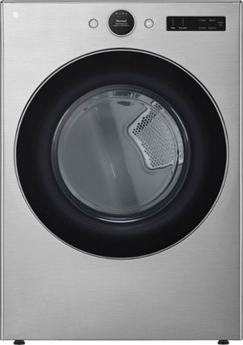 LG - 7.4 Cu. Ft. Stackable Smart Electric Dryer with Steam and Sensor Dry - Graphite Steel