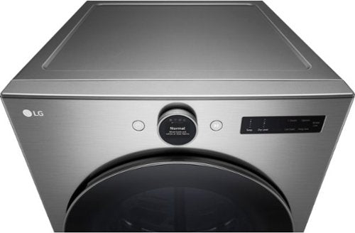 LG - 7.4 Cu. Ft. Stackable Smart Electric Dryer with Steam and Sensor Dry - Graphite Steel